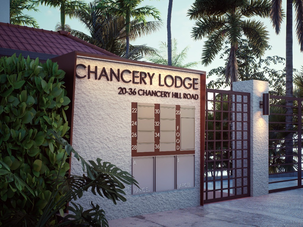 Detailed close up of specific food and parcel drop boxes